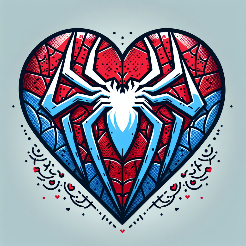 Spider-inspired Heart Design