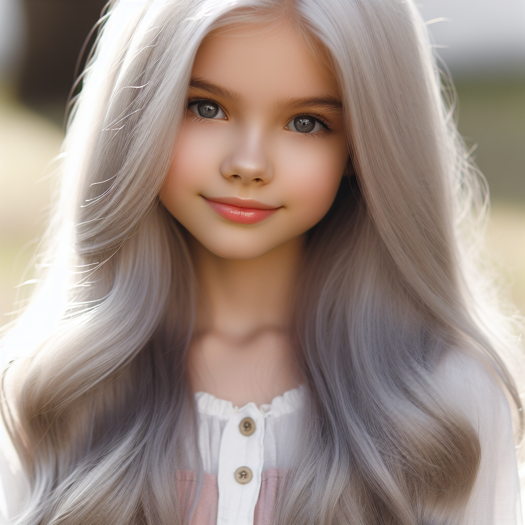 Meet a 12-Year-Old Girl with Beautiful Silver Hair