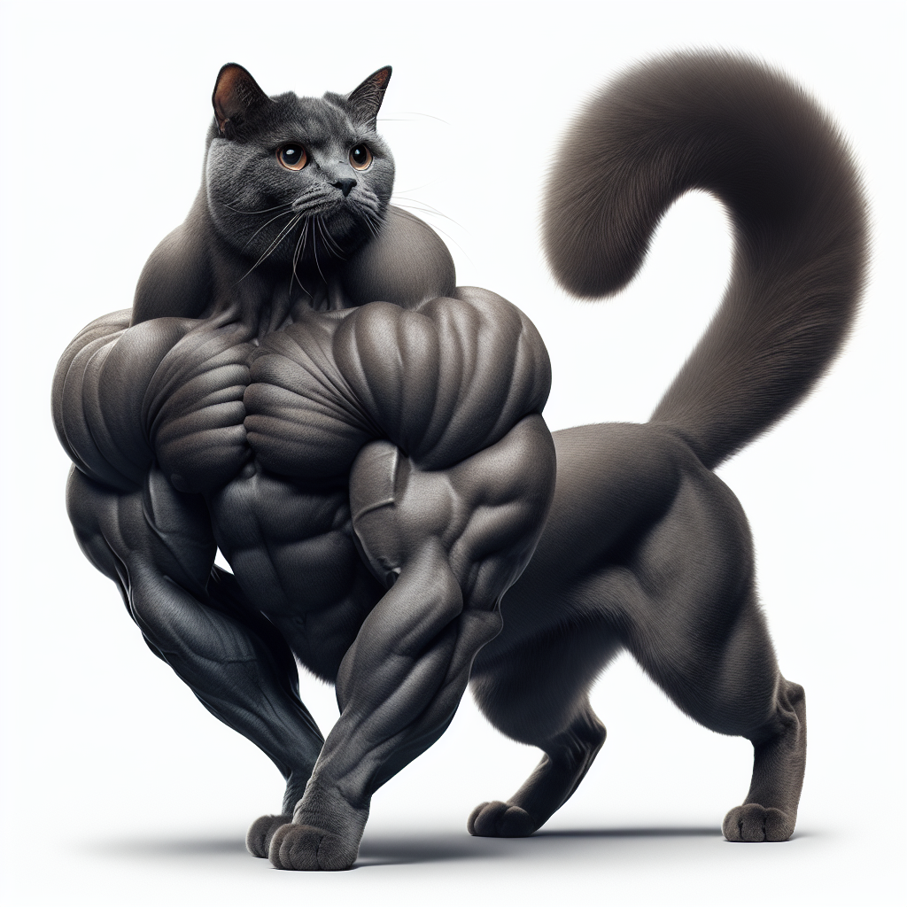 Powerful Cat Showing Off Impressive Physique