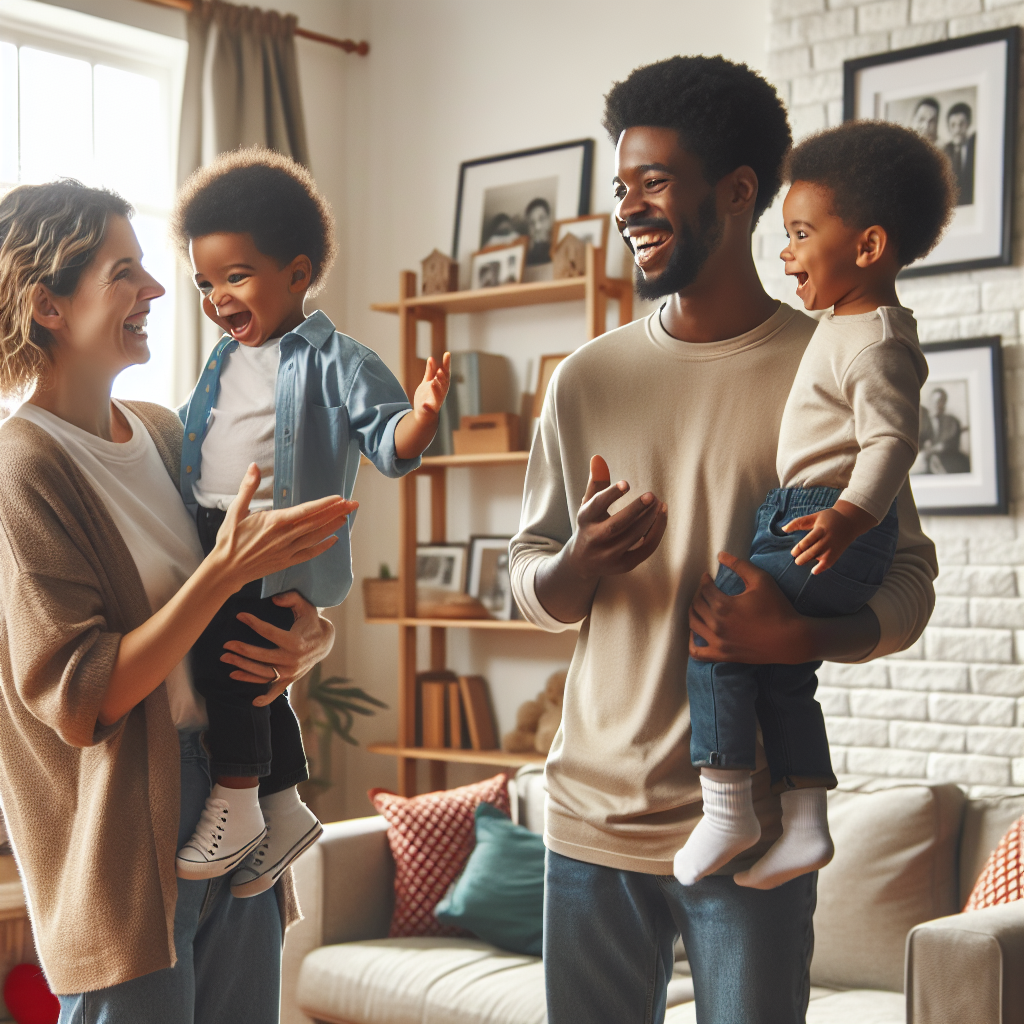 Heartwarming Family Moment with Twin Boys