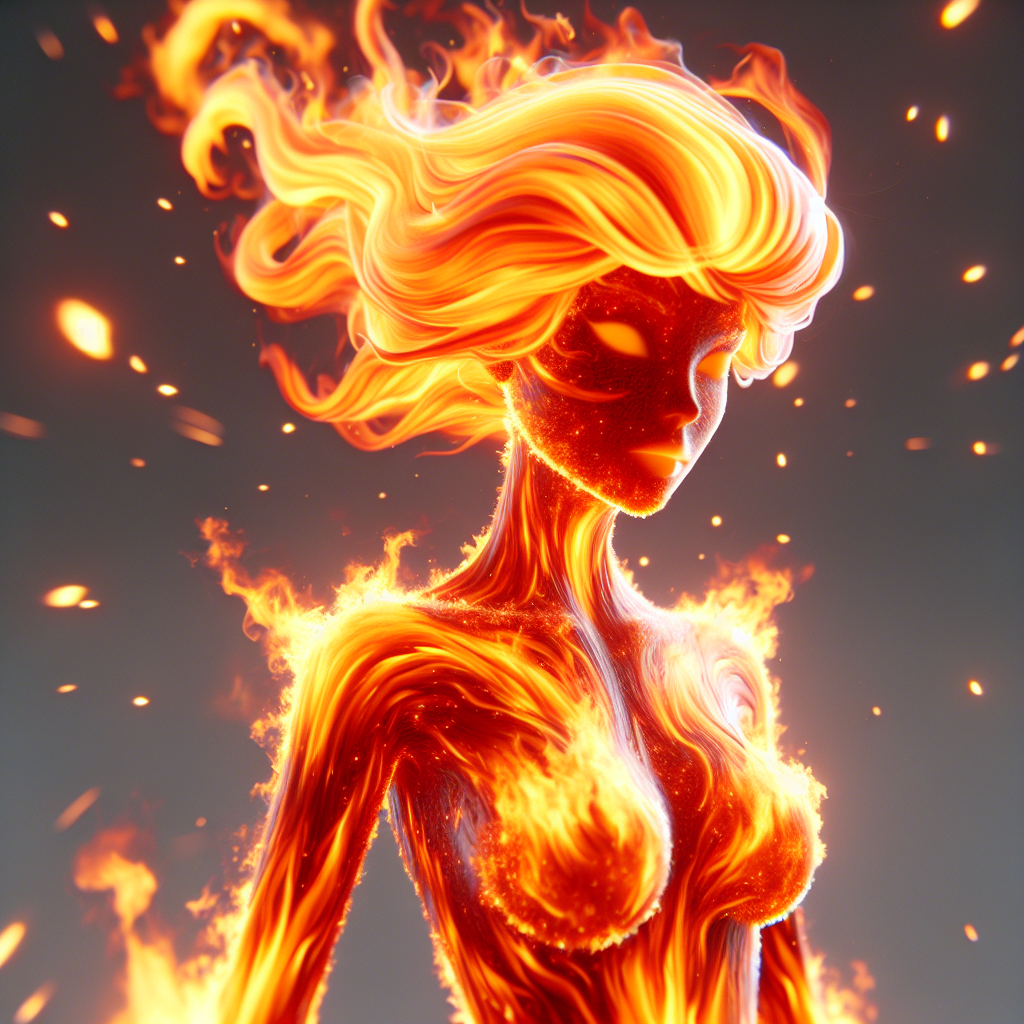 Ember: The Fiery Cartoon Character