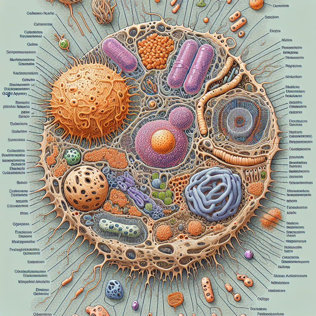 Detailed Biological Cell Structure