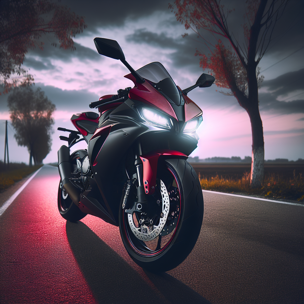 Red and Black Sports Motorcycle on Asphalt Road