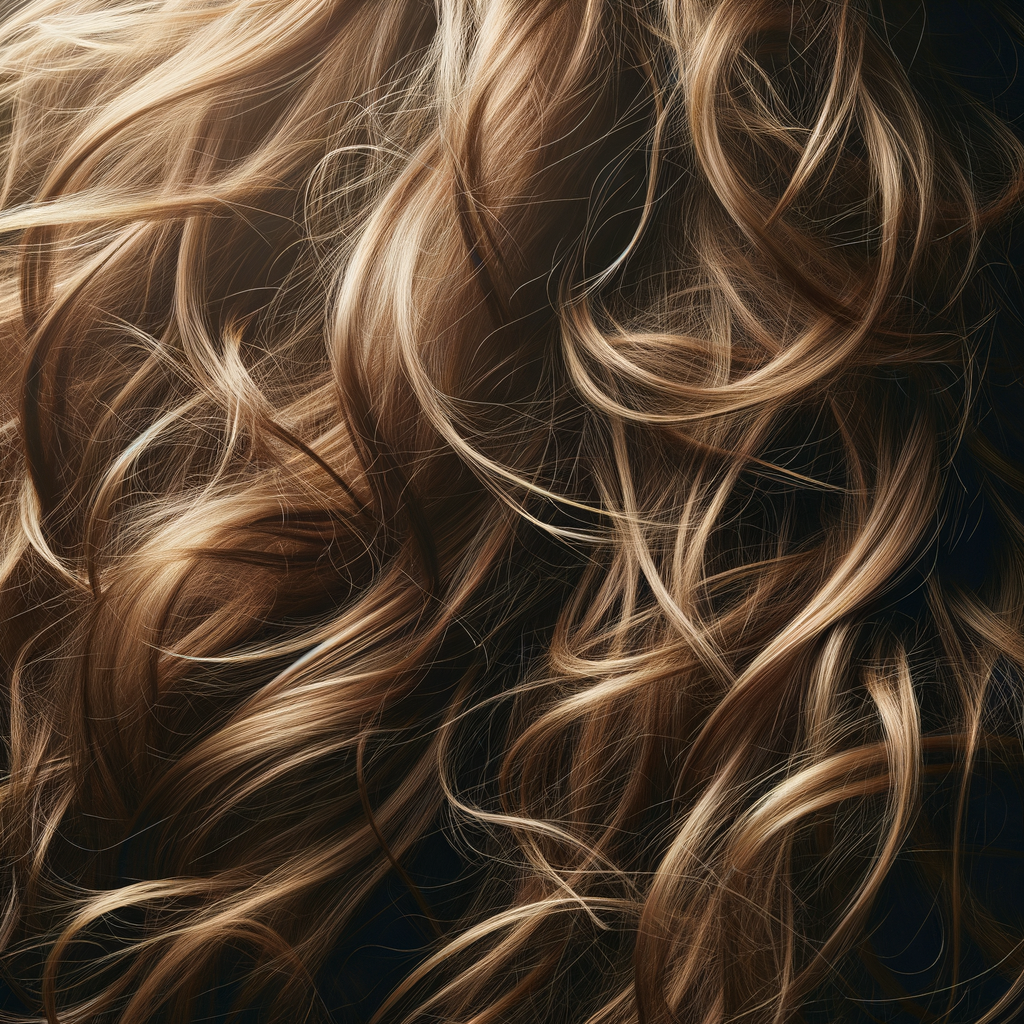 Wild and Captivating Light Brown Messy Hair Close-Up