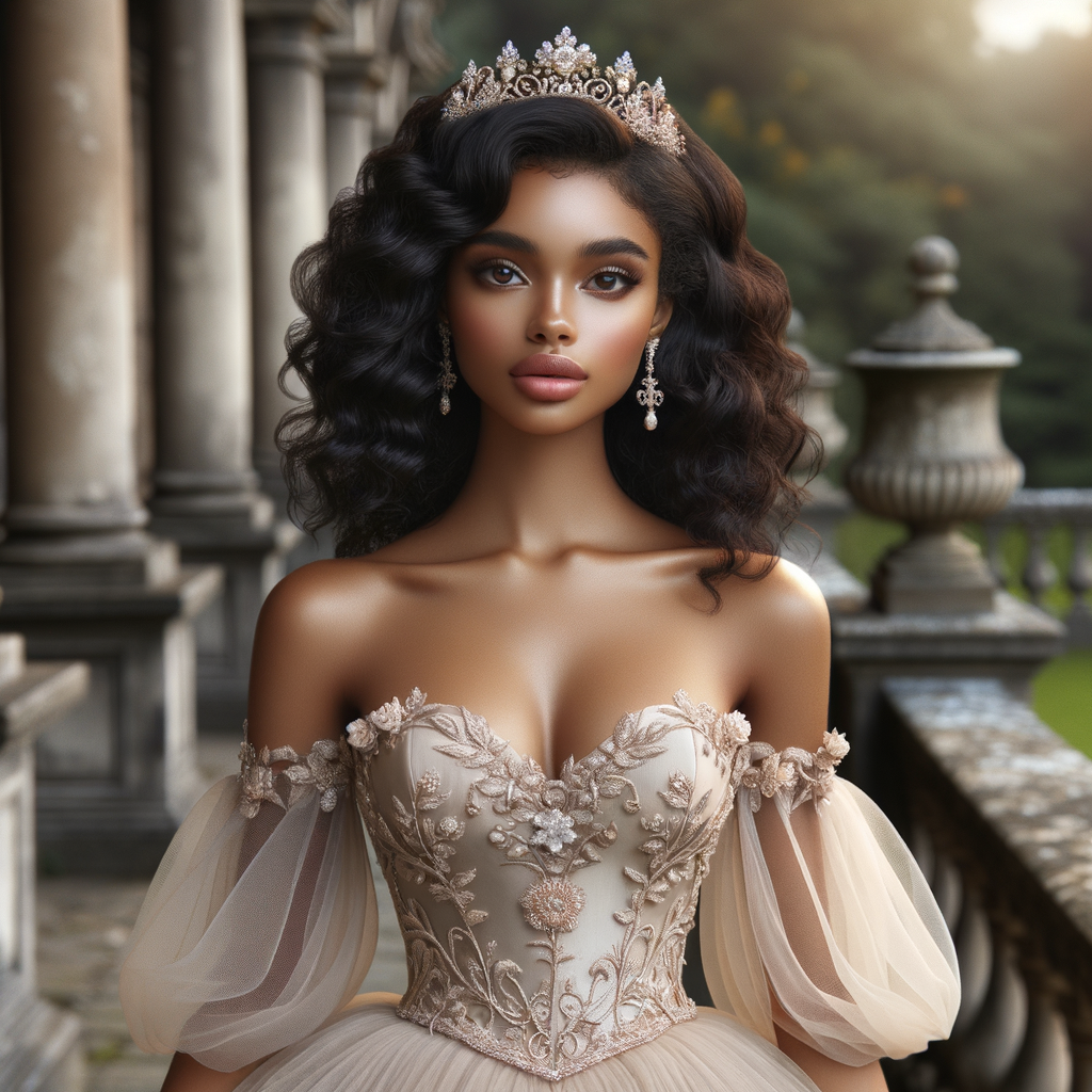 African-American Princess in Royal Splendor