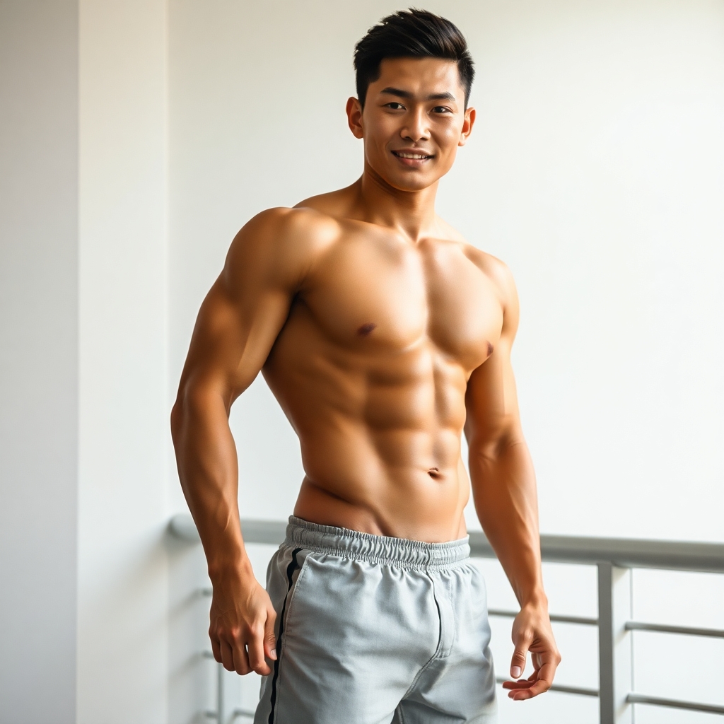 Meet the Fit Korean Guy with Amazing Abs