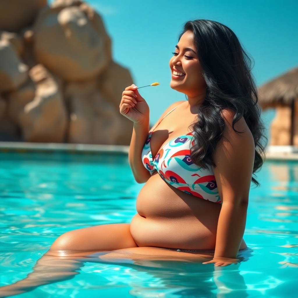 Celebrate the Joy of a South Asian SSBBW in a Swimsuit