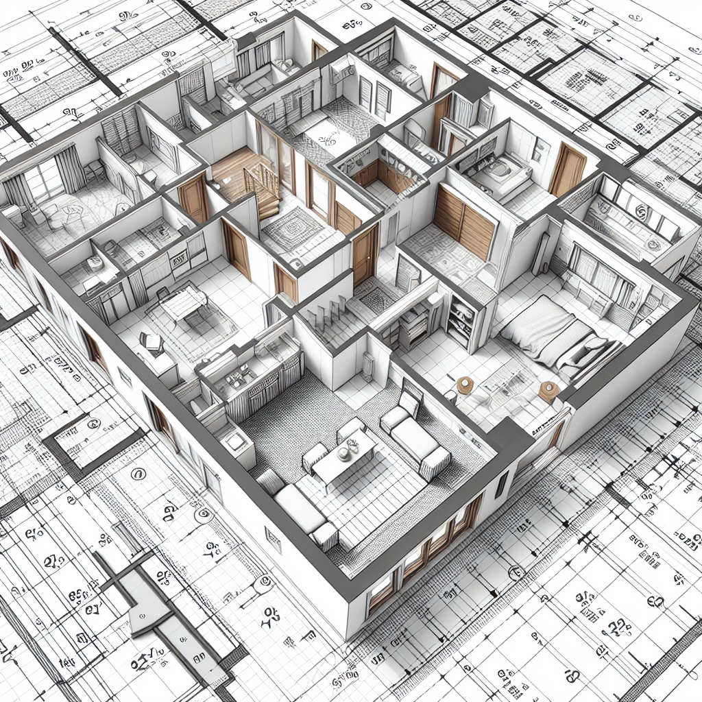 60 Square Meter Residential House Blueprint and Layout