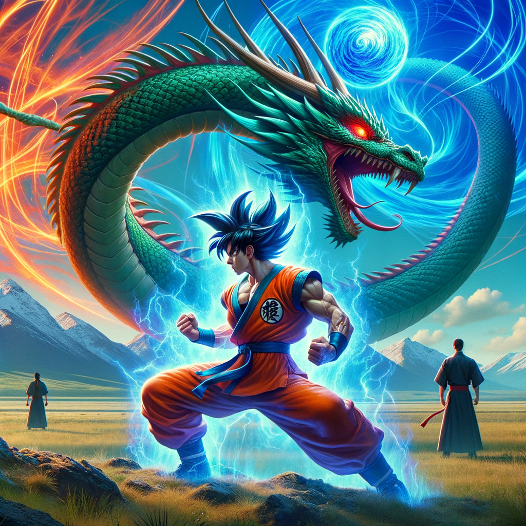 Epic Dragon Ball Anime Scene Artwork