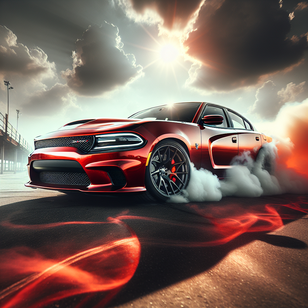 Red Dodge Charger Hellcat Burnout: A Stunning Automotive Spectacle