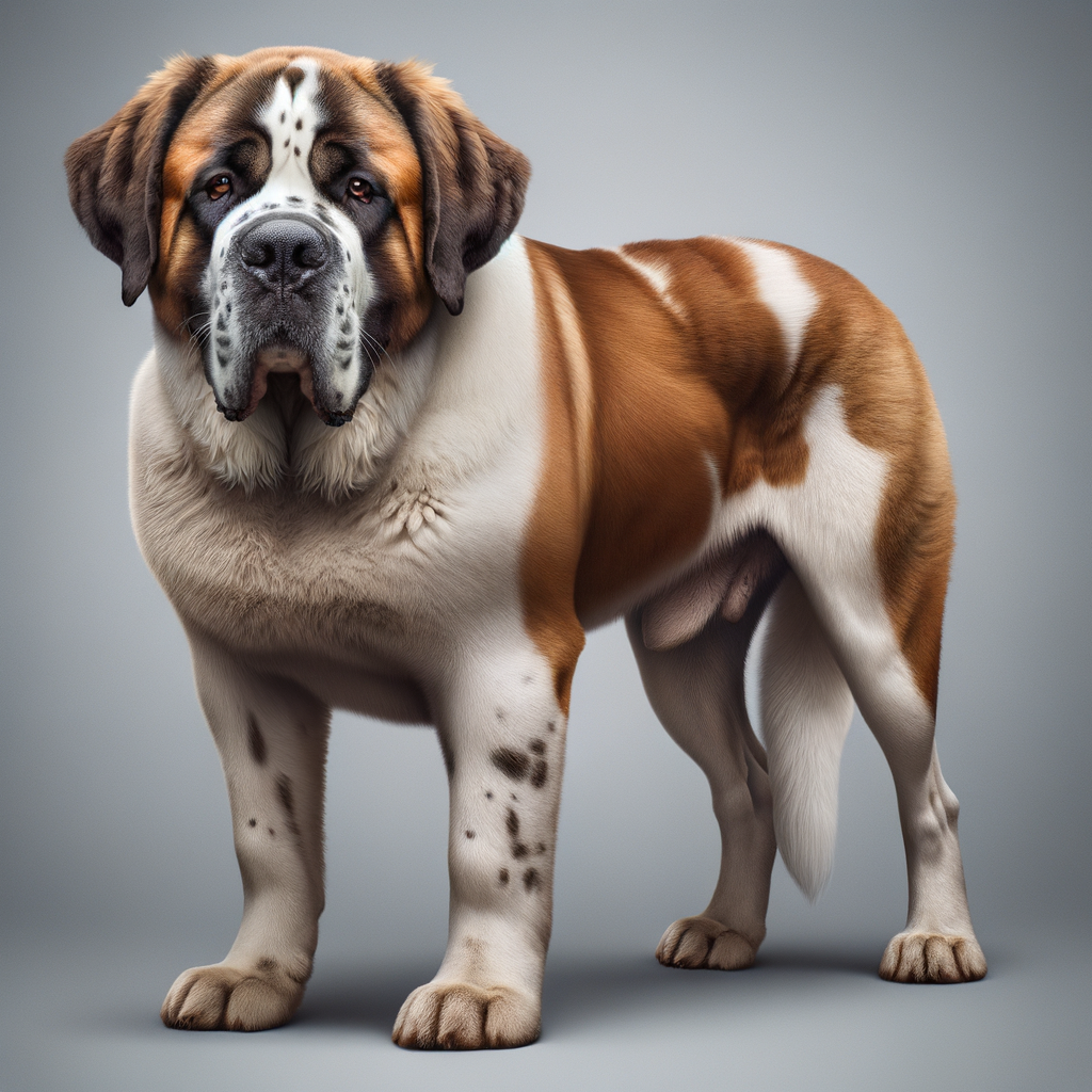 Bulldog-Saint Bernard Mix: Strong Build & Calm Aura