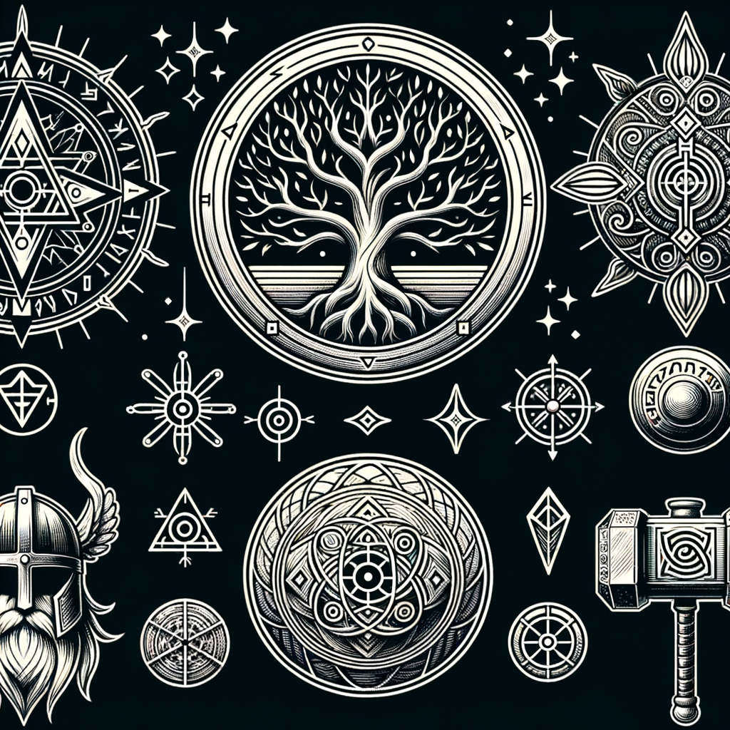 Norse Mythology Tattoo Symbols