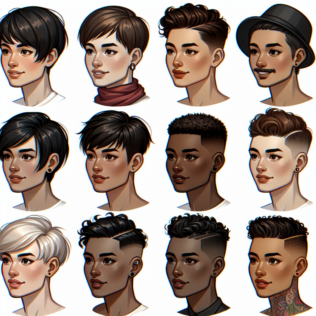 Diverse Tomboy Haircuts: From Pixies to Undercuts