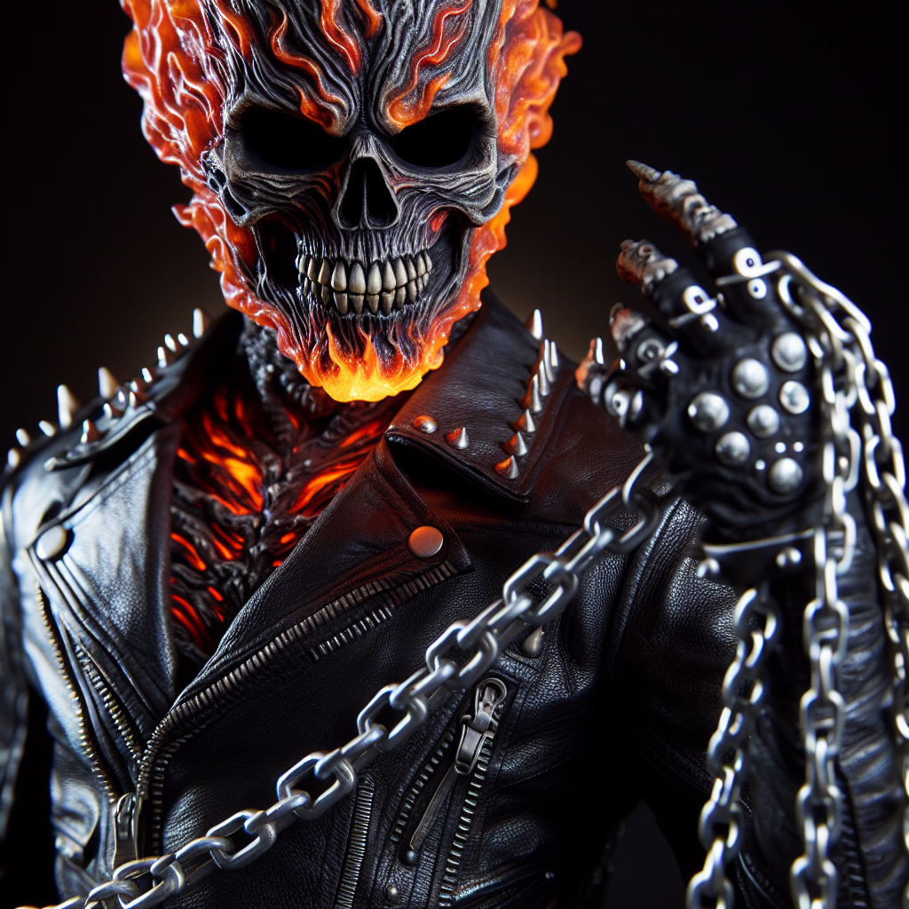 Ghost Rider: Supernatural Flaming Skull Character