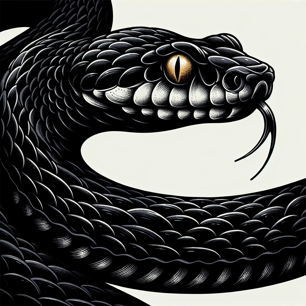 Black Viper Tattoo: A Fusion of Beauty and Danger