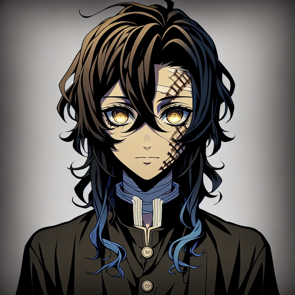 Discover the Enigmatic Anime Character with Black and Blue Hair