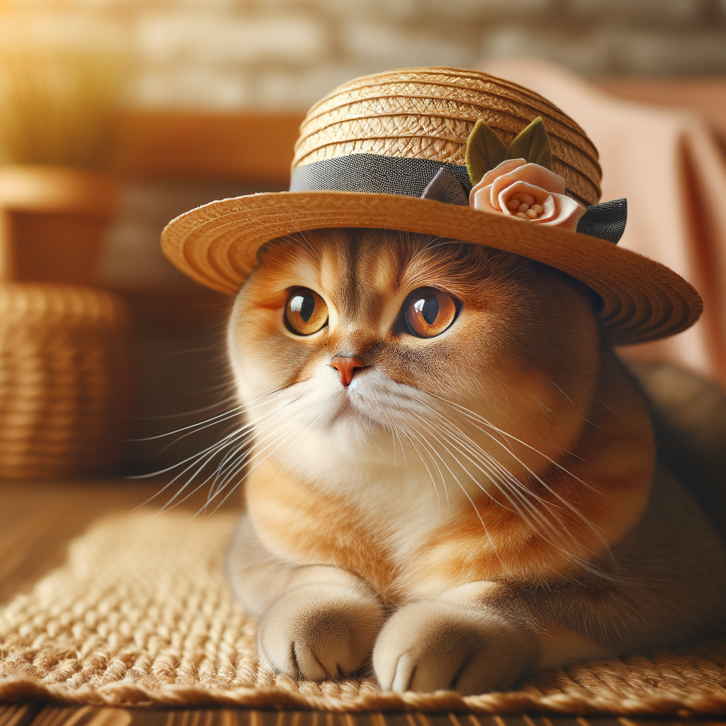 Cat with Hat - Adorable Feline in a Stylish Hat