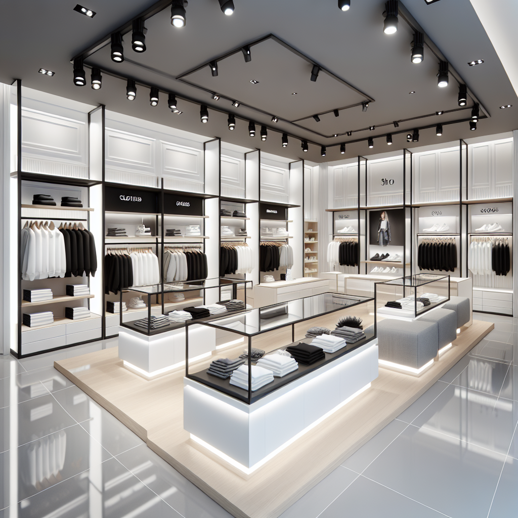 Modern 3D Clothing Store Design