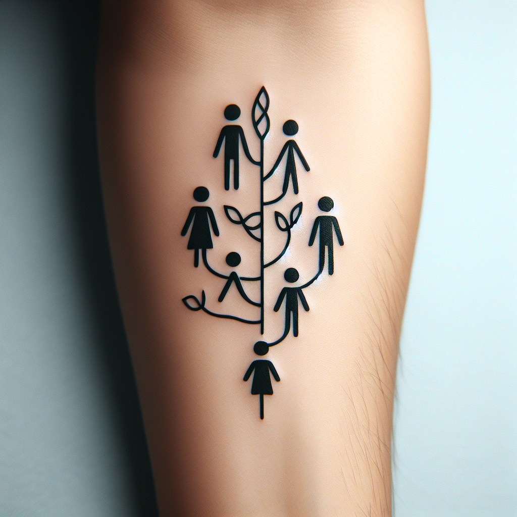 Minimalist Family Tattoo Inspiration