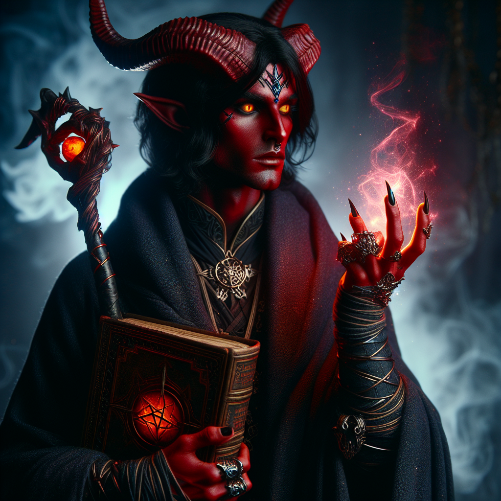 Male Tiefling Warlock