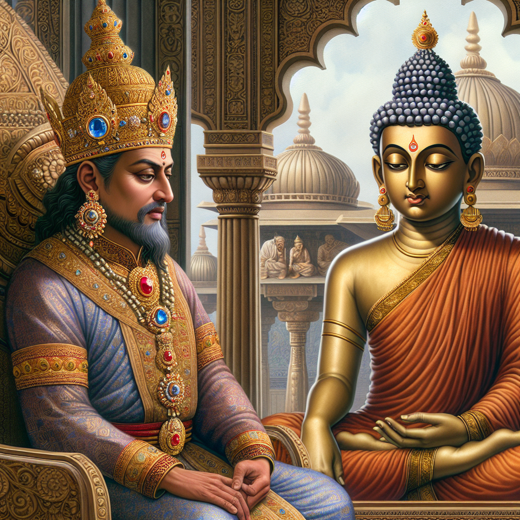 Indian King and Gautam Buddha Dialogue