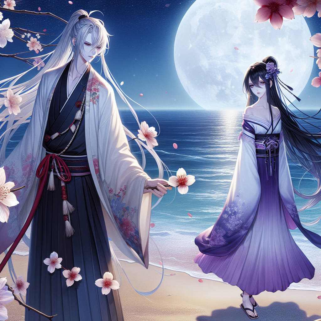 Inuyasha and Kikyo Beach Scene