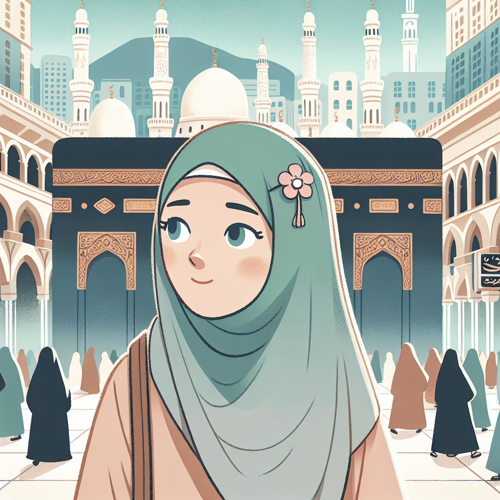 Girl with a Hijab in Mecca-Madina