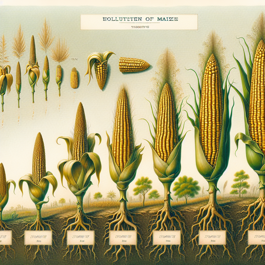 Evolution of Maize Illustration