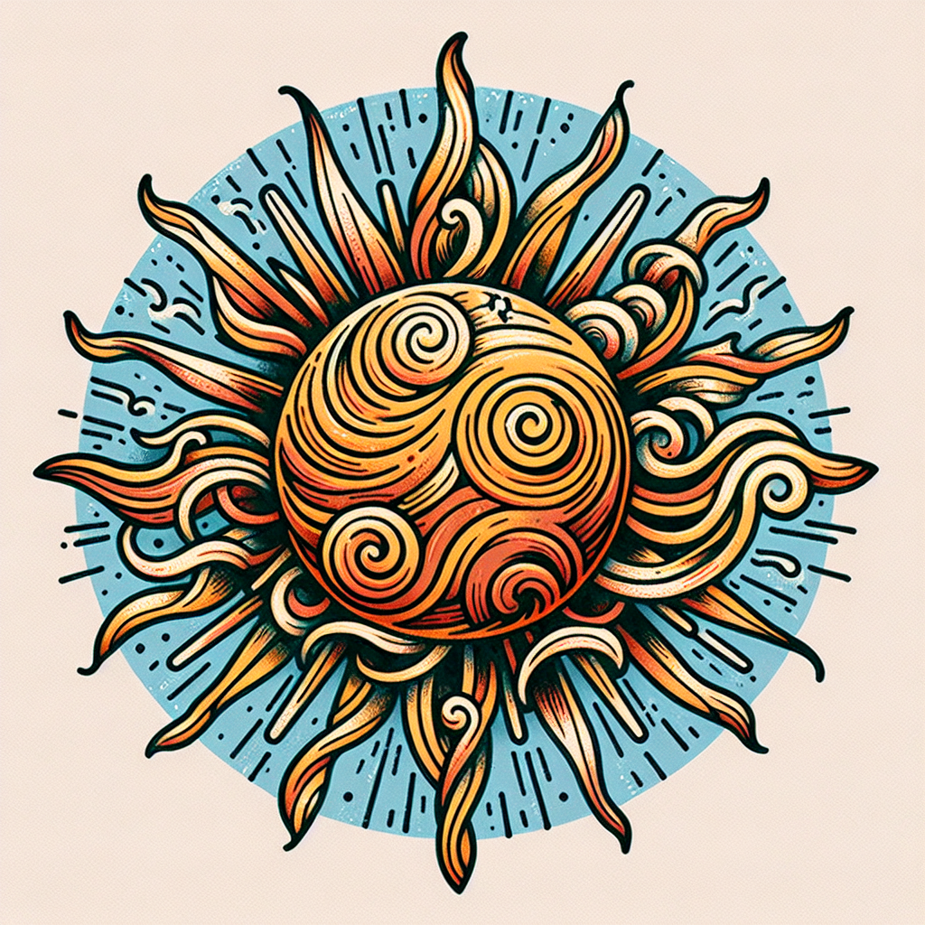 Captivating Sun Tattoo Designs