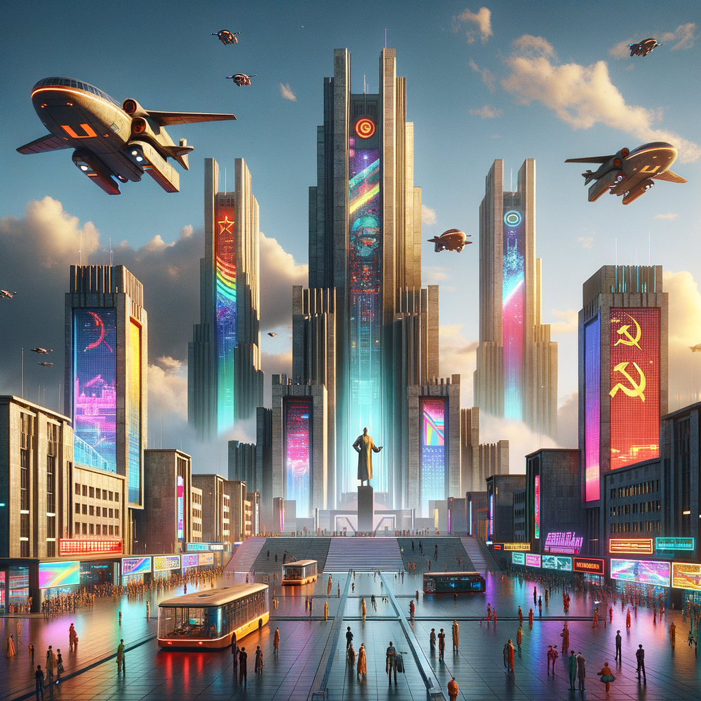 Explore the Spectacular Soviet Union Futuristic City