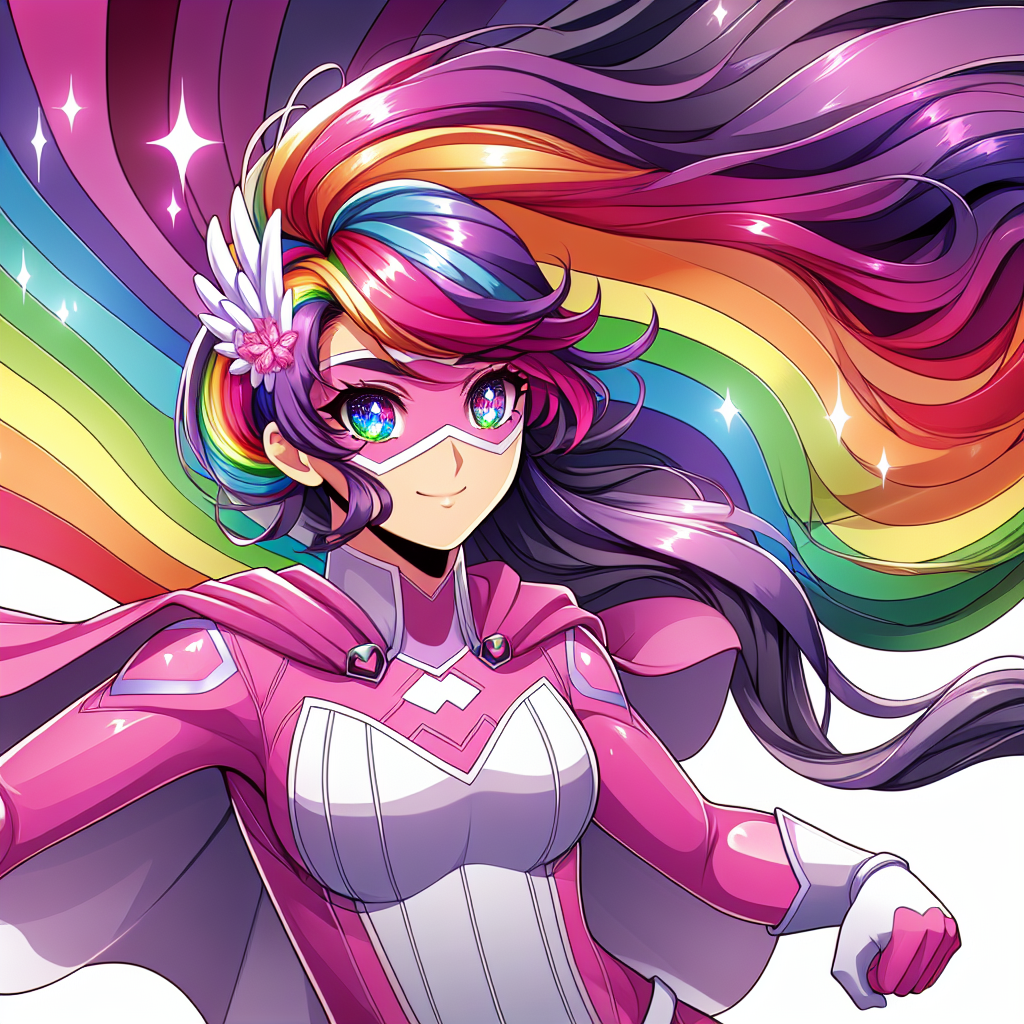 Meet the Rainbow-Powered Anime Superhero Girl