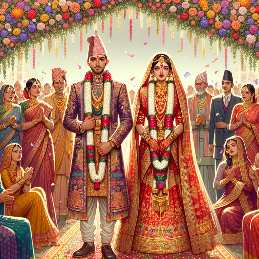 Traditional Nepali Wedding Scene