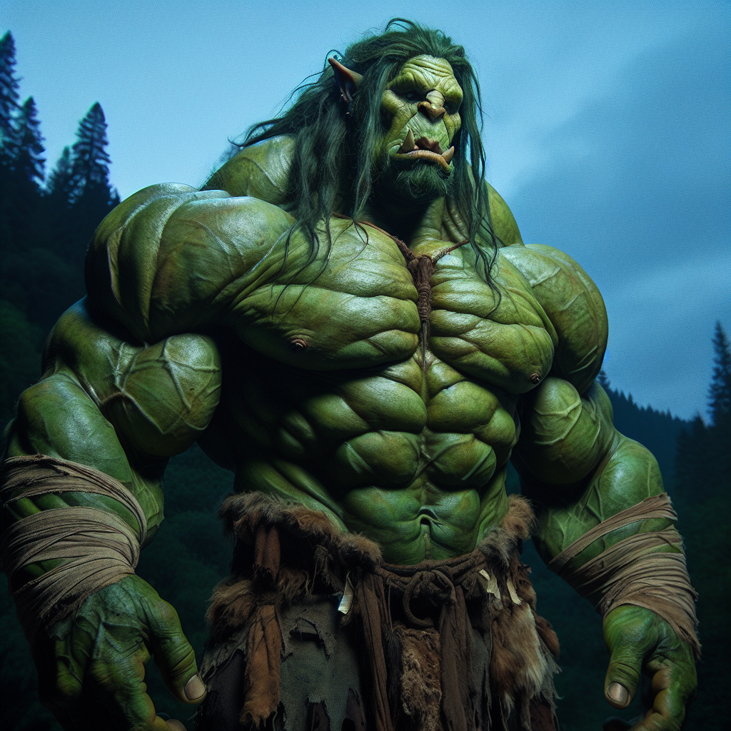 Muscular Female Ogre: Towering Strength and Imposing Presence