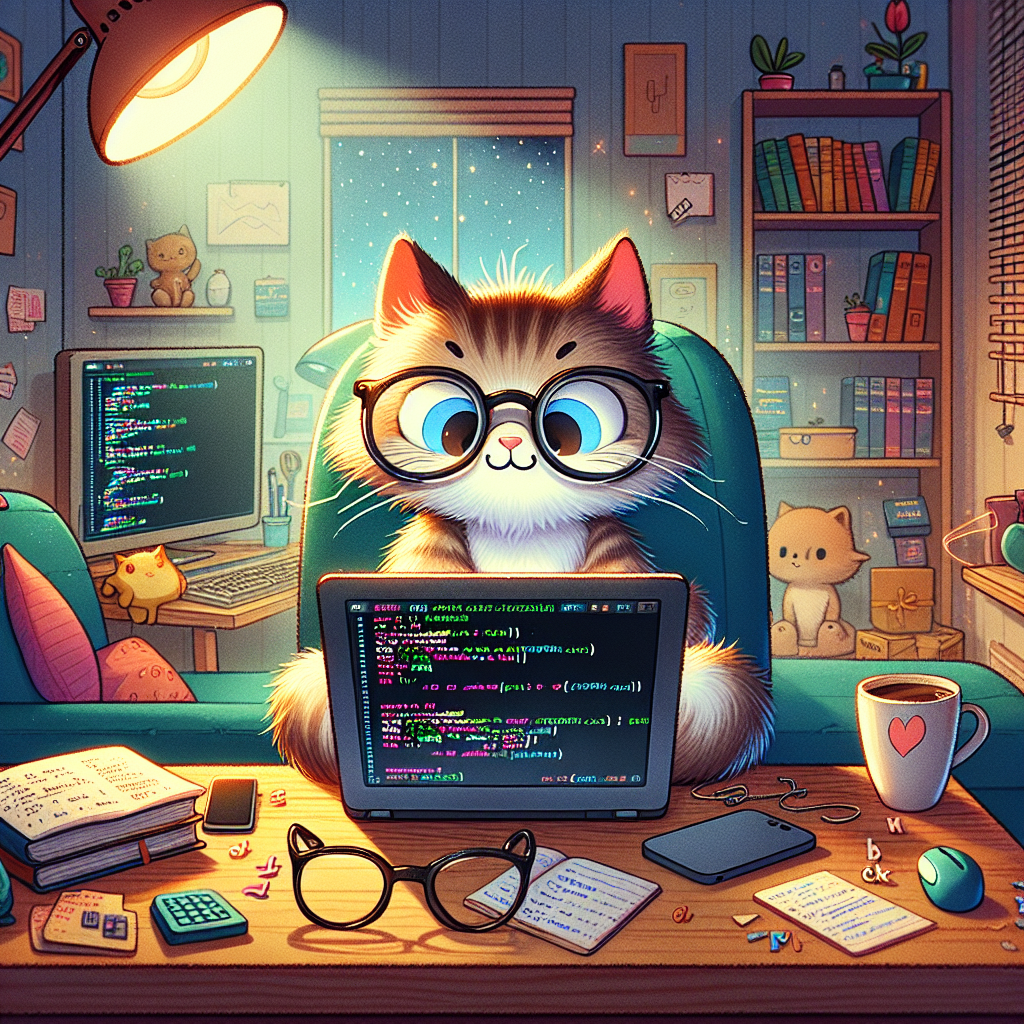 Meet the Cat Programmer at Work: A Feline Coding Adventure