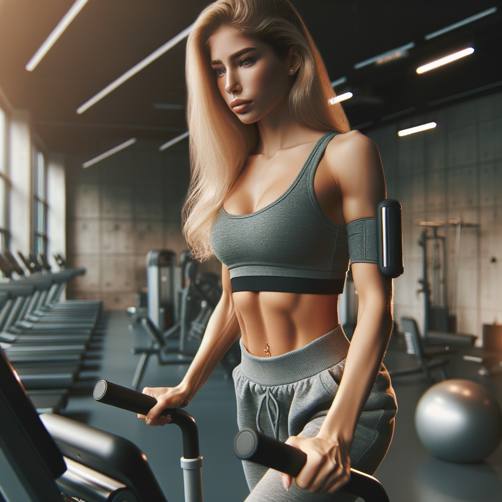 Blonde Beautiful Young Woman Committed to Fitness