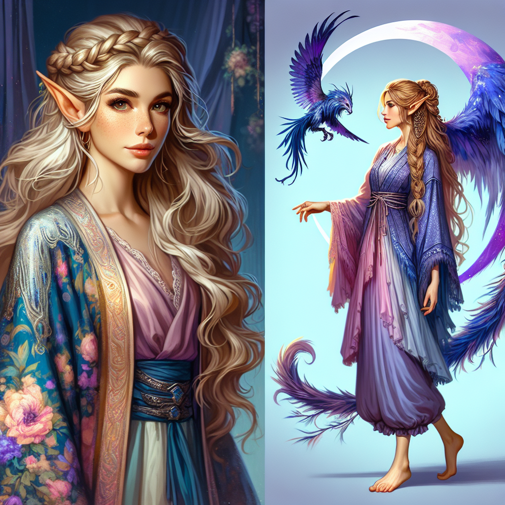 Meet the Half-Elf Moon Druid and Her Enigmatic Companion