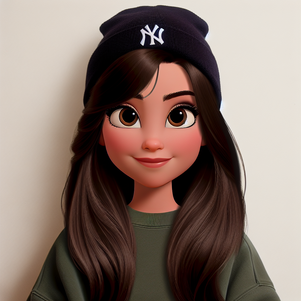 Disney Princess with Brown Eyes and Dark Brown Hair