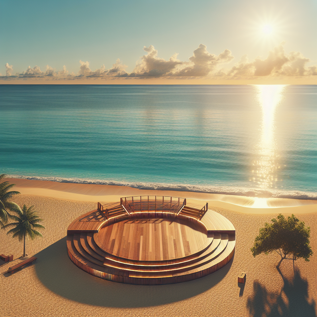 Tranquil Beach Podium Stage