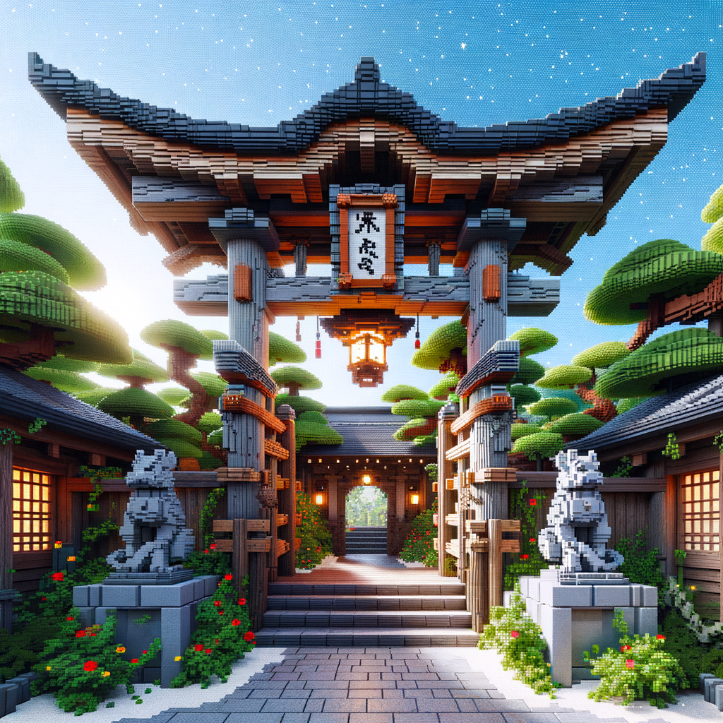 Studio Ghibli Japanese Minecraft Mine Entrance