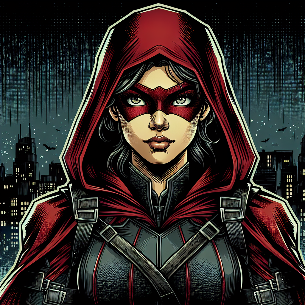 Female Red Hood Style Drawing