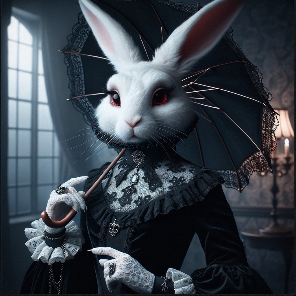 Goth Bunny Fursona: Victorian Gothic Look