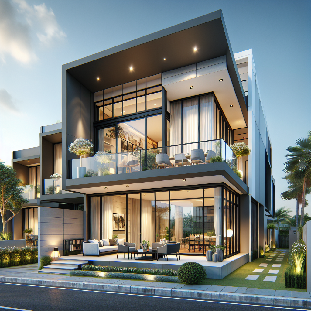 Stylish Double Storey Terrace House Modern Design