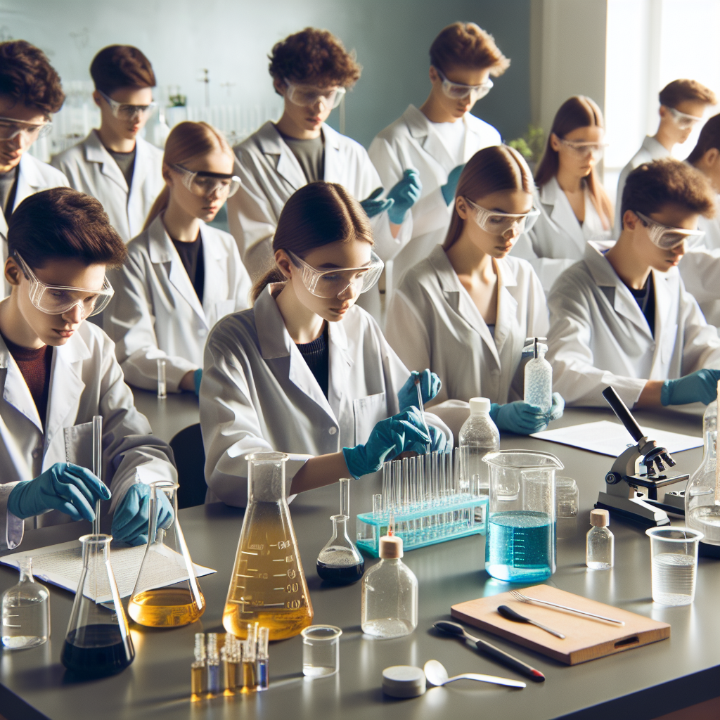 Hands-On Chemistry Lab by Diverse Students