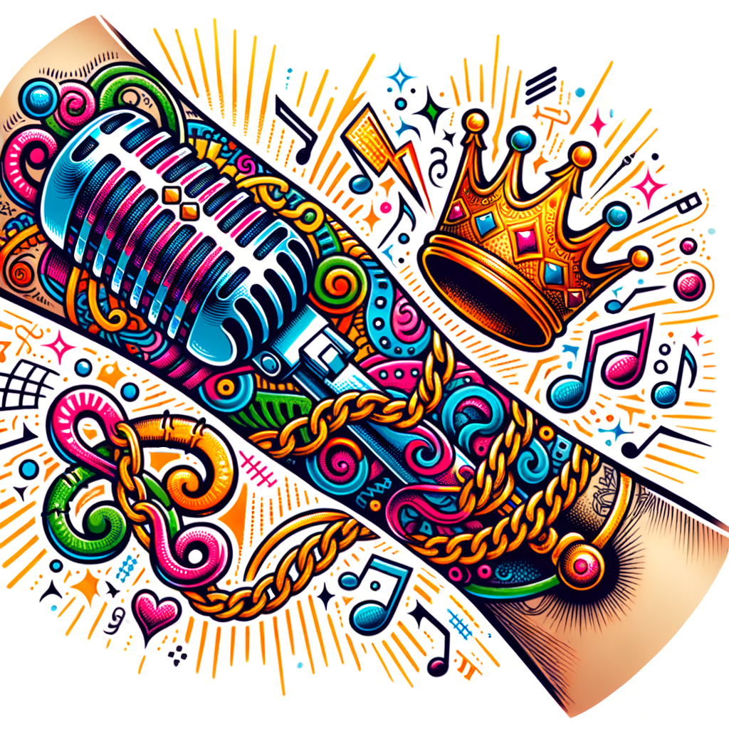 Vibrant Rap Tattoo Design