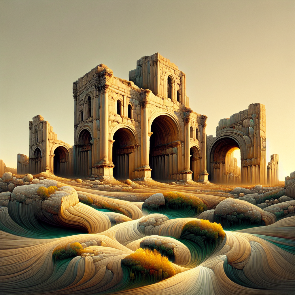 Ancient Ruins and Abstract Beauty