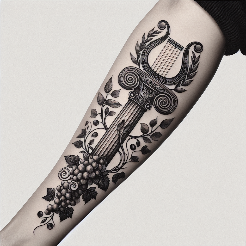 Grecian & Roman Mythology Arm Tattoo Design