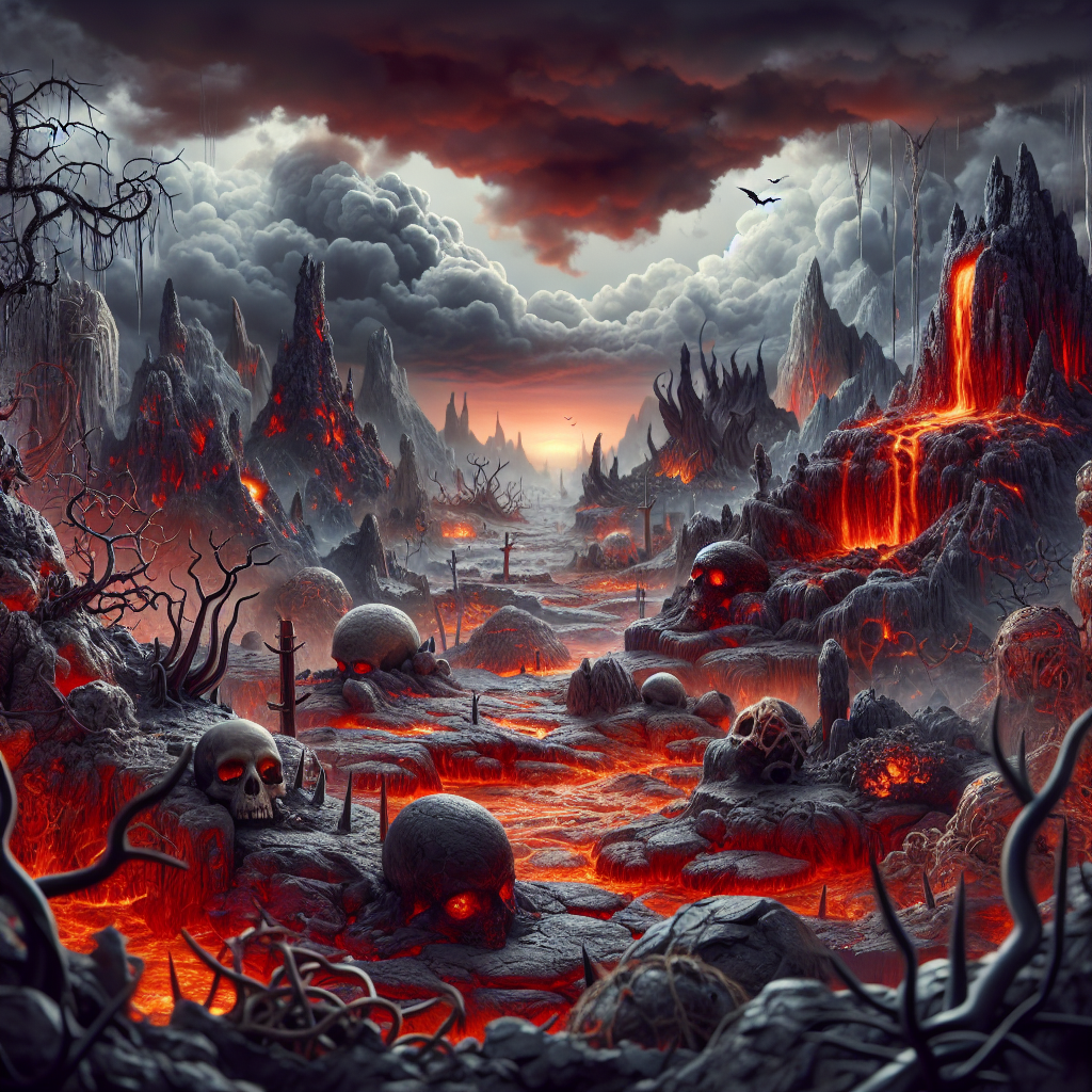 Terrifying Landscape Visualization of Hell