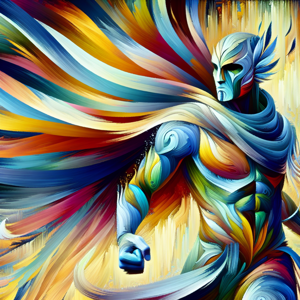 Vibrant Guardian in Fantasy Digital Art