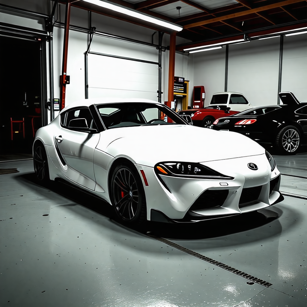 White Toyota Supra MK4: A Garage Gem