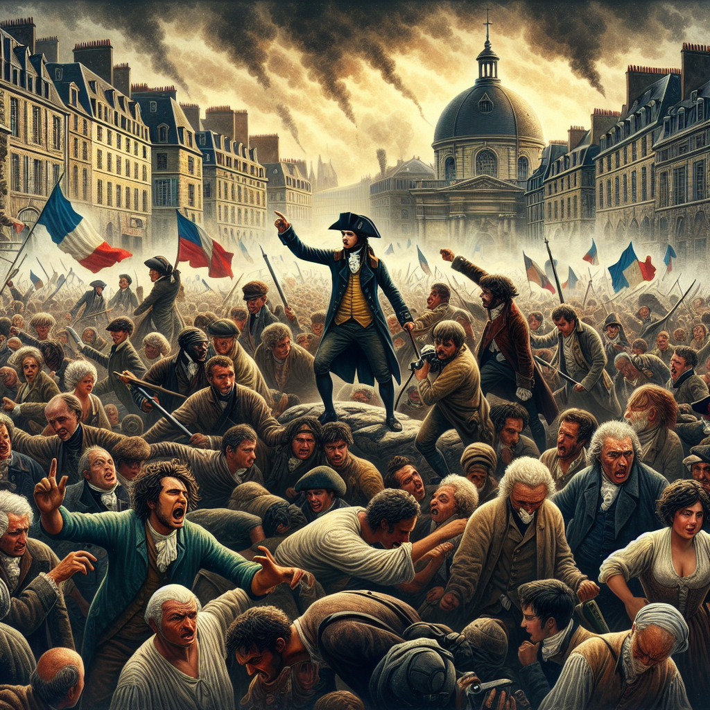 Depiction of French Revolution Chaos with Diversity and Emotions